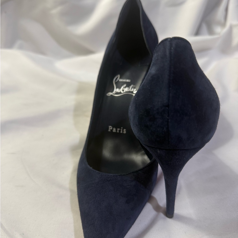 Christian Louboutin Iriza 
85 mm Pumps Veau velours - Zaffiro Women Size 6.5 - Picture 11 of 12